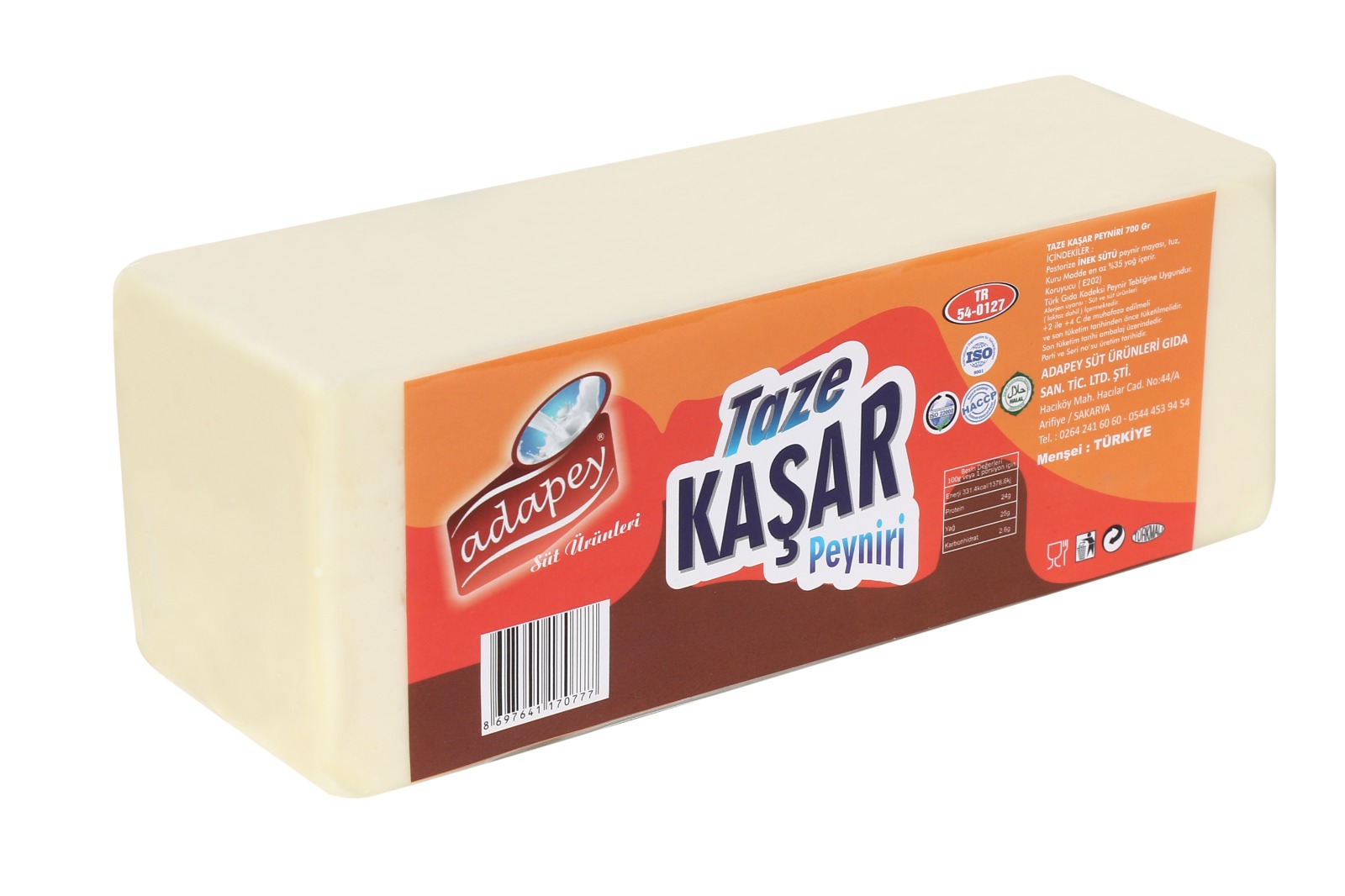 Adapey Taze Kaşar Peyniri 400gr.